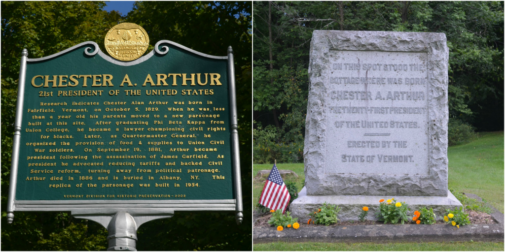 Chester A Arthur birthplace, Vermont
